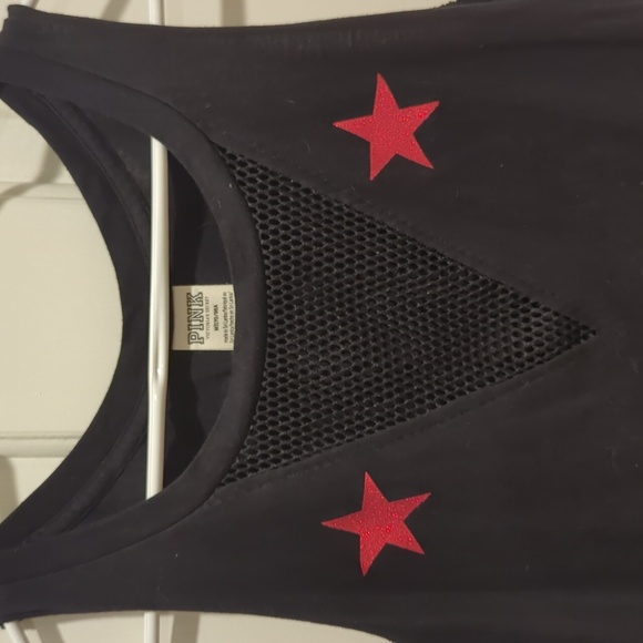 PINK Victoria Secret Red, White, & Lit tank top size Medium - Picture 2 of 5